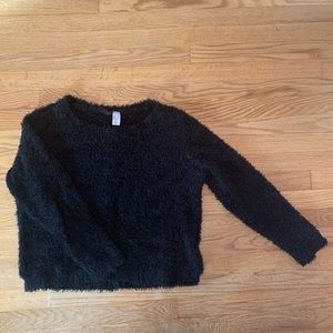 Fuzzy black sweater